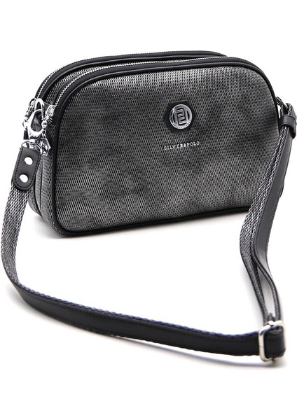 Silver Polo Kadın Çapraz Çanta M.gümüş - Siyah NV745 indirimleri