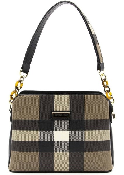 Silver Polo Kadın Omuz Çantası Kahve - Siyah NV937