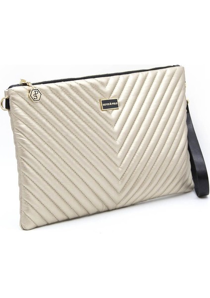 Silver Polo Kadın Portföy Clutch Altın - Altın NV1034 modelleri