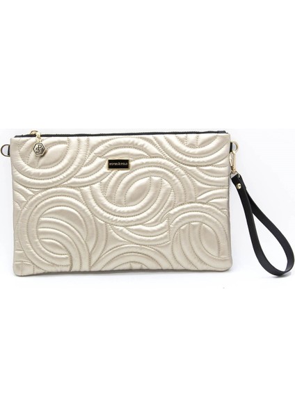 Silver Polo Kadın Portföy Clutch Altın - Altın NV1034