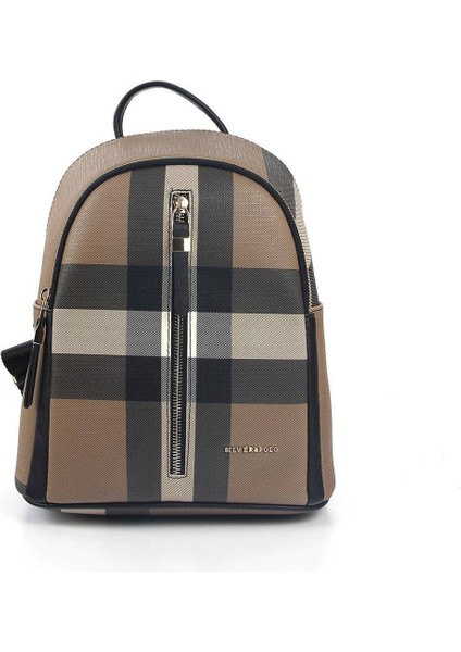 Silver Polo Kadın Sırt Çantası Kahve - Siyah NV901