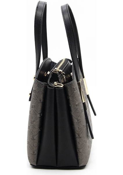 Silver Polo Kadın El Çantası Platin - Siyah NV1021 modelleri