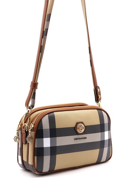 Silver Polo Kadın Çapraz Çanta Bej - Taba NV745 fiyatları