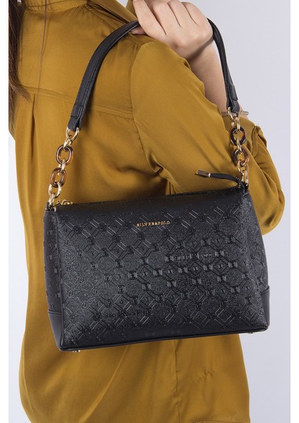 Silver Polo Kadın Çapraz Çanta Siyah - Siyah NV910