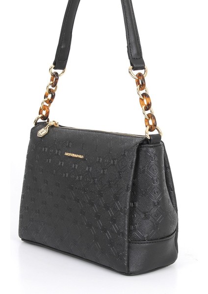 Silver Polo Kadın Çapraz Çanta Siyah - Siyah NV910