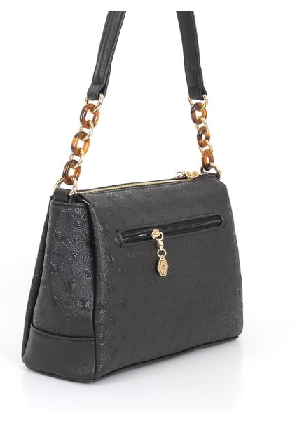 Silver Polo Kadın Çapraz Çanta Siyah - Siyah NV910