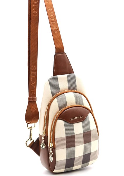 Silver Polo Kadın Bel Çantası Krem - Taba NV959 fiyatları