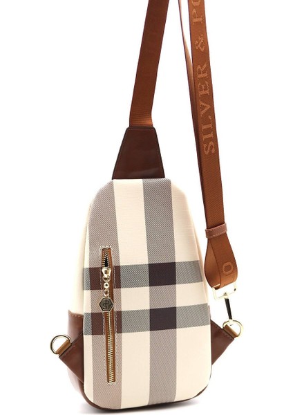 Silver Polo Kadın Bel Çantası Krem - Taba NV959 fırsatları