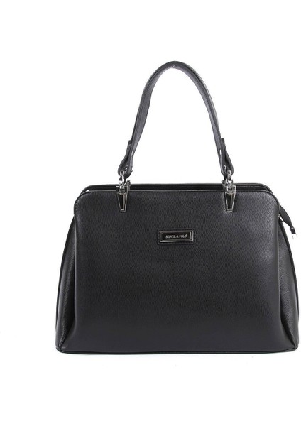 Silver Polo Kadın El Çantası Siyah - Siyah NV972