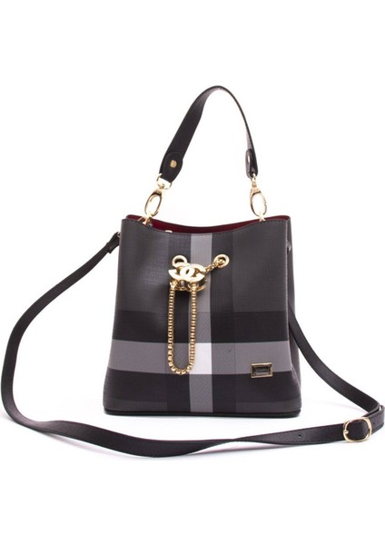 Silver Polo Kadın Çapraz Çanta Siyah - Siyah NV967