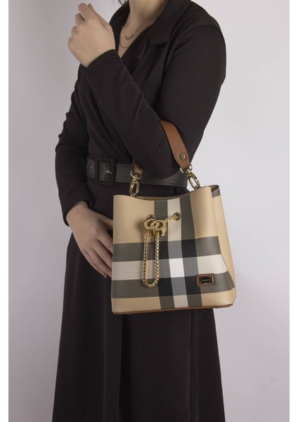 Silver Polo Kadın Çapraz Çanta Bej - Taba NV967 modelleri