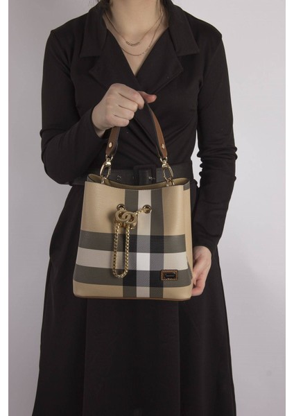 Silver Polo Kadın Çapraz Çanta Bej - Taba NV967 fırsatları