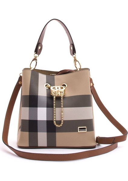 Silver Polo Kadın Çapraz Çanta Bej - Taba NV967 indirimleri