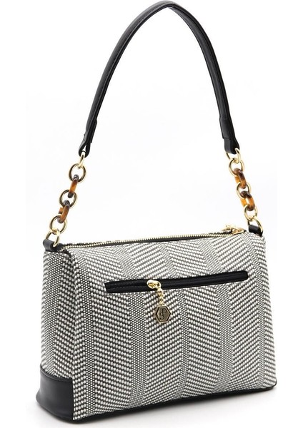 Silver Polo Kadın Çapraz Çanta Siyah Beyaz - Siyah NV910 fırsatları