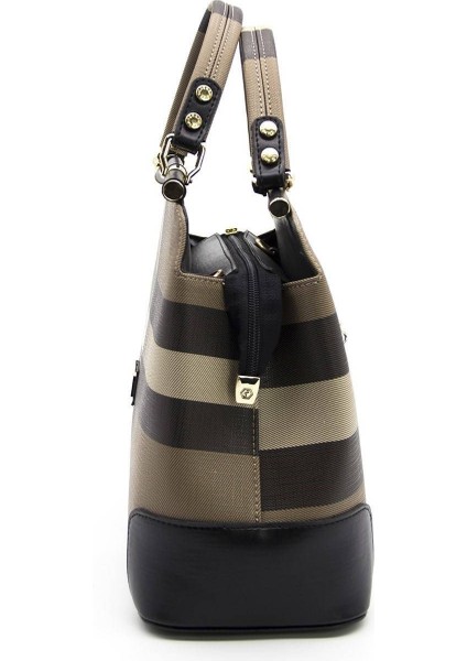 Silver Polo Kadın El Çantası Kahve - Siyah NV706 modelleri