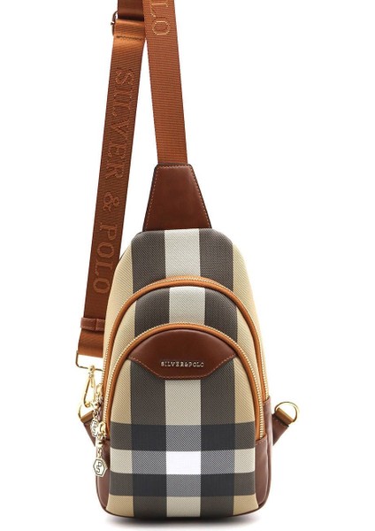 Silver Polo Kadın Bel Çantası Bej - Taba NV959