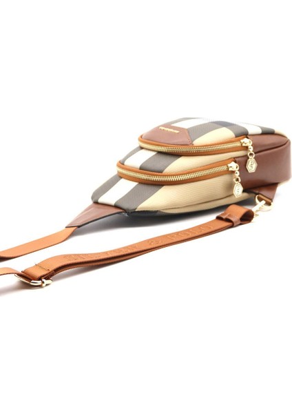 Silver Polo Kadın Bel Çantası Bej - Taba NV959 indirimleri