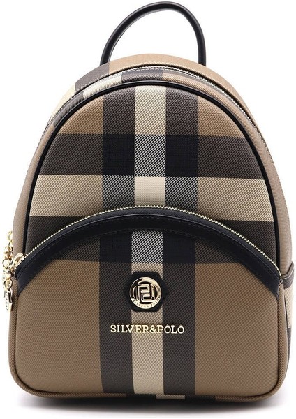 Silver Polo Kadın Sırt Çantası Kahve - Siyah NV945