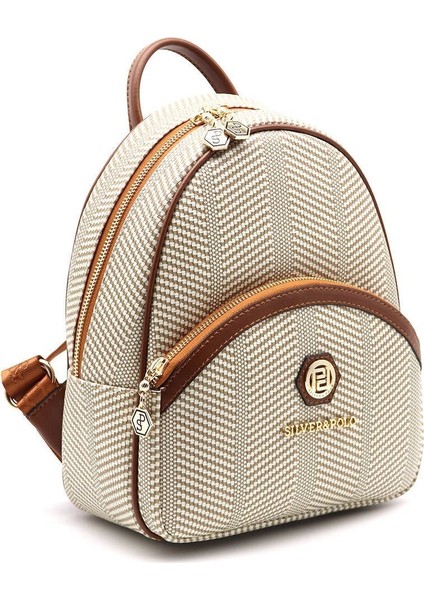 Silver Polo Kadın Sırt Çantası Bej - Taba NV945 fiyatları