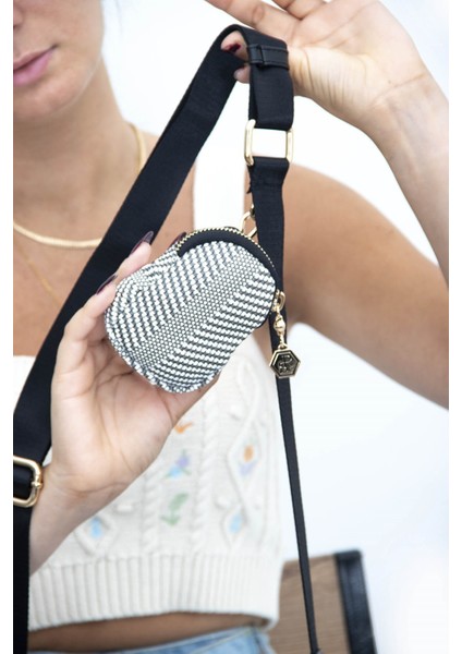 Silver Polo Kadın Çapraz Çanta Siyah Beyaz - Siyah NV1038 fırsatları