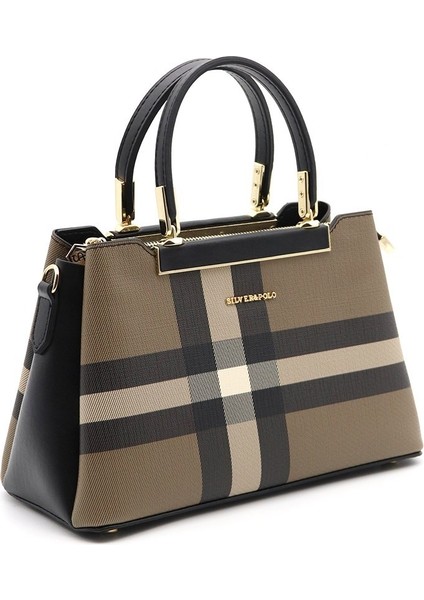 Silver Polo Kadın El Çantası Kahve - Siyah NV913 fiyatları