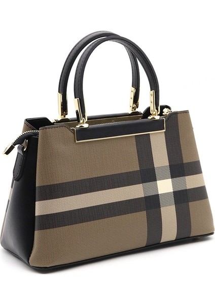 Silver Polo Kadın El Çantası Kahve - Siyah NV913 modelleri