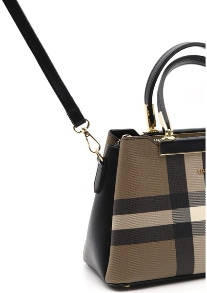 Silver Polo Kadın El Çantası Kahve - Siyah NV913