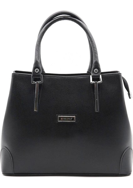 Silver Polo Kadın El Çantası Siyah - Siyah NV667