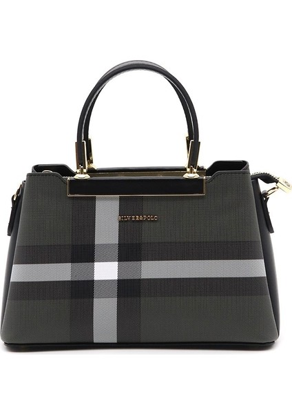 Silver Polo Kadın El Çantası Siyah - Siyah NV913