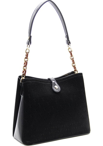 Silver Polo Kadın Omuz Çantası Siyah - Siyah NV974 fırsatları