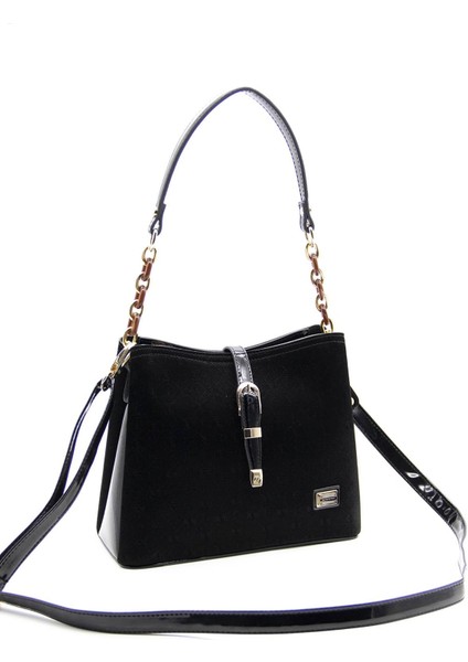 Silver Polo Kadın Omuz Çantası Siyah - Siyah NV974