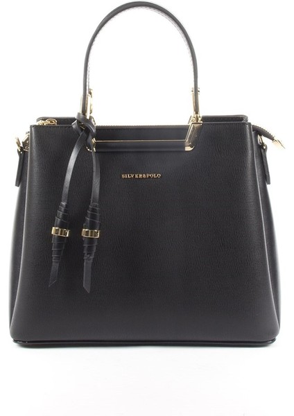 Silver Polo Kadın El Çantası Siyah - Siyah NV969