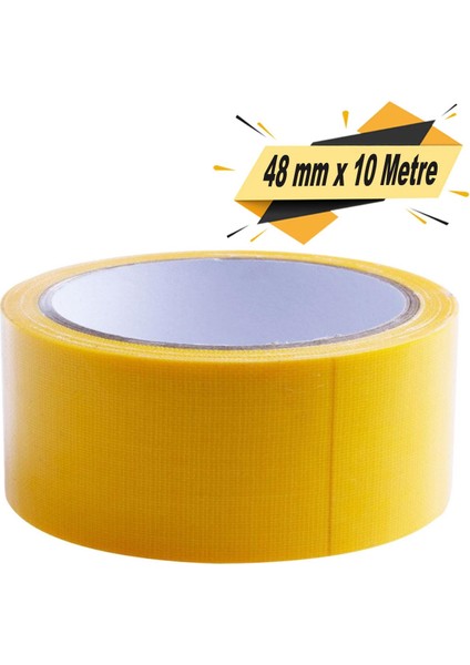 Sarı Tamir İzolasyon Bandı 48 Mm X 10 Mt Genel Amaçlı Duct Tape Su Geçirmez Sızdırmazlık Bantları