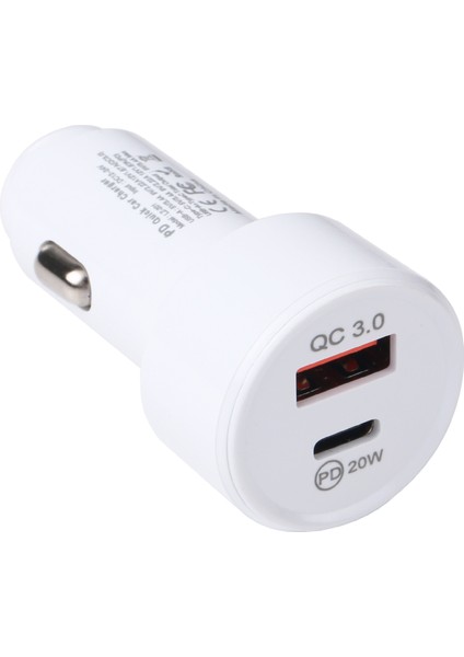 LZ-201 Pd 20 W Usb-C / Tip-C + Qc 3.0 USB Mini Araç Şarj Cihazı (Yurt Dışından)