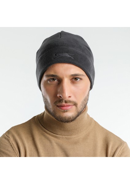 Antrasit Bent Unisex Erkek Kadın Polar Bere