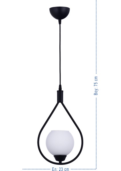 Sıla Lüx Camlı Sarkıt Avize (Siyah) fiyatları