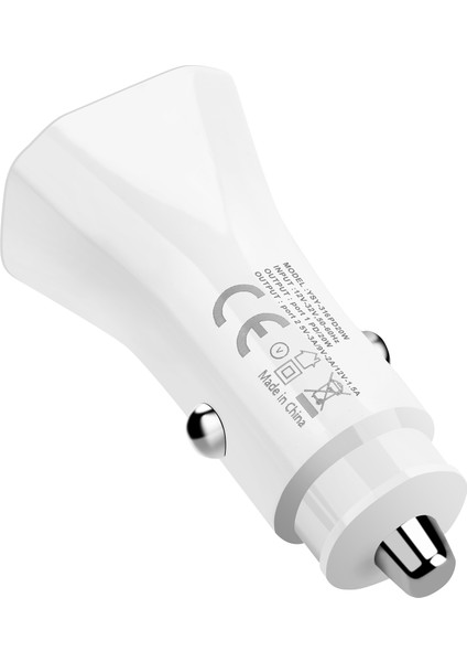 YSY-316PD20W Qc3.0 USB + Pd 20W Usb-C / Tip-C Çokgen Çift Araç Şarj (Yurt Dışından) fırsatları