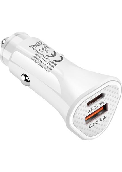 YSY-313PD20 W Qc3.0 USB + Pd 20 W Usb-C / Tip-C Çift Araç Şarj Cihazı (Yurt Dışından) fiyatları