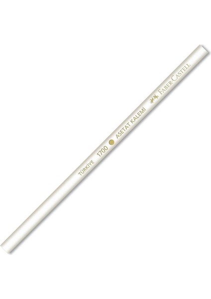 Faber-Castell Beyaz Asetat Kalemi Ağaç 1700 Asetat Kalemi