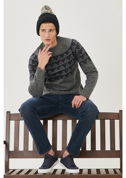 Erkek Arizona Mavi Straight Fit Normal Bel Düz Paça Esnek Jean Pantolon modelleri