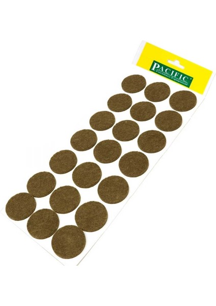 Pc 6130 Br Yuvarlak 30 mm Kendinden Yapışkanlı Zemin Koruyucu Keçe 21 Li Kahverengi