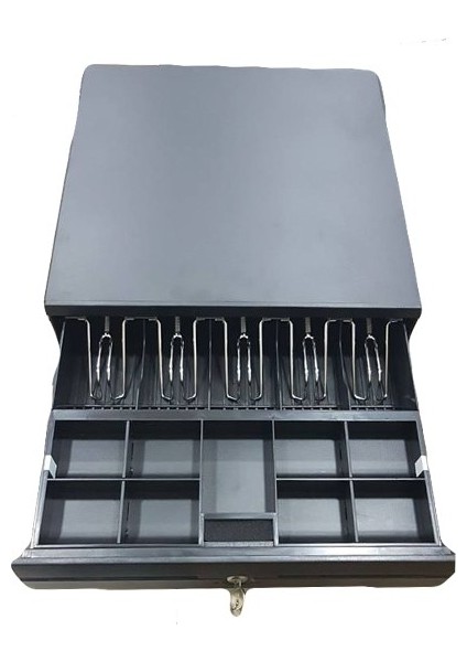 Anahtarlı Para Çekmecesi 41 cm x 40 cm Dayanıklı Toz Boya Kaplama ile