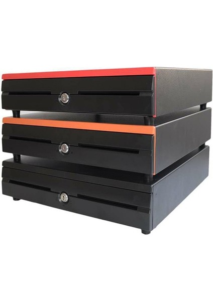 Anahtarlı Para Çekmecesi 41 cm x 40 cm Dayanıklı Toz Boya Kaplama ile fiyatları