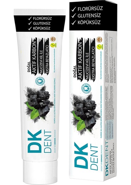 Dk Dent Aktif Karbon & Killi Diş Macunu 75 ml Diş Macunu