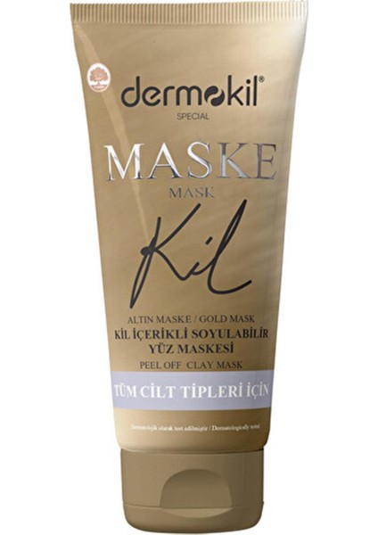 Dermokil Kil Içerikli Soyulabilir Gold Maske Yüz Maskesi