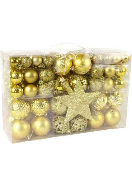 100 Adet Mini Noel Ağacı Topu Altın (Yurt Dışından)