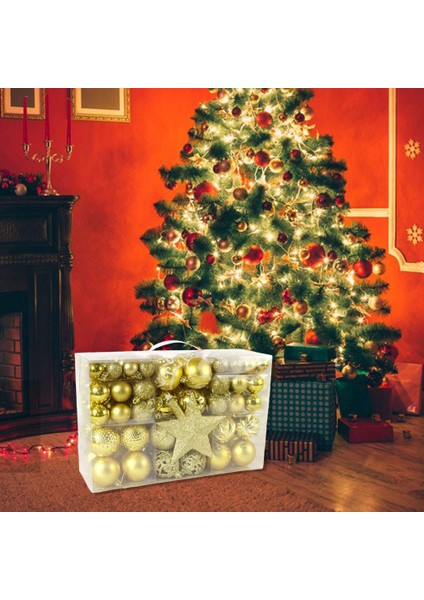100 Adet Mini Noel Ağacı Topu Altın (Yurt Dışından)