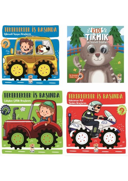 4'lü Set (Bu Kocaman Gözler - Tekerlekler Iş Başında Serisi)