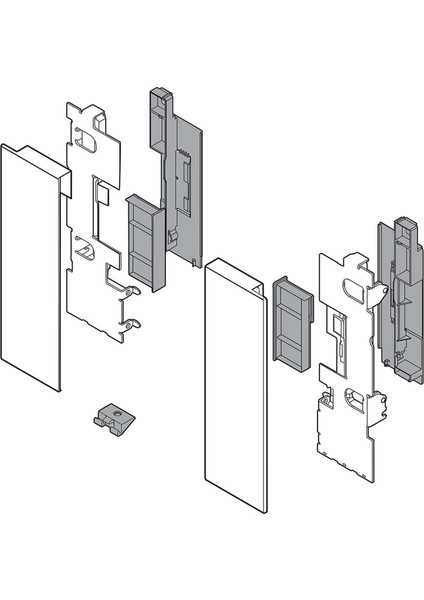 Zı7.2cs0 Legrabox C Çekmece Önü Tutucusu Takım Gri