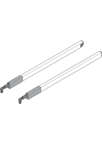 ZRG.337RSIC Tandembox Antaro Boyuna Bordür Takım 40 cm Gri